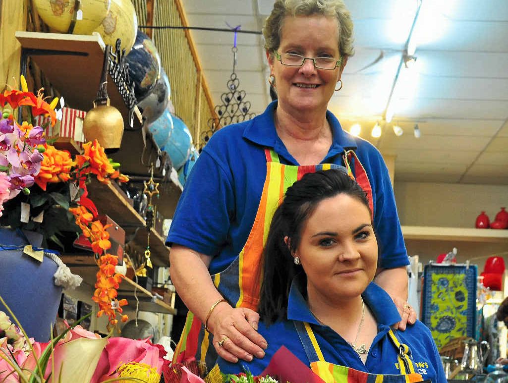 Local girl Marlee Mason recently became a qualified florist and is excited to learn from her mentor Lynn Bryson.